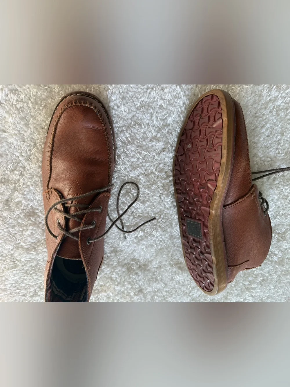 Toms chestnut leather